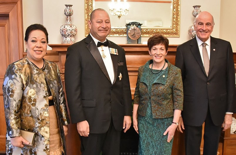 Dinner for the King and Queen of Tonga